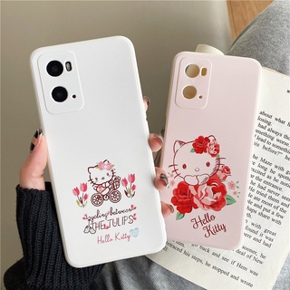 เคสนิ่ม ลายคิตตี้ สําหรับ OPPO A57 2022 F5 F7 R9S A55 A39 A91 F1 PLUS reno4 reno6 reno 4 5 pro 6 pro 7 pro 2F 2Z 4Z 4F 5Z 5F 7Z reno5 5G reno7 4G A77 5G MF035 ผ้าคลุม