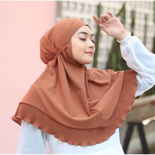 Idola HIJAB BERGO PLEATS PLISKET วัสดุอิตาลีอาโน่ พรีเมี่ยม