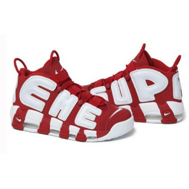 Supreme x Nike Air More Uptempo Red