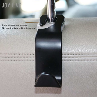 Joy Live Car Hook Pp Headrest Black Portable Concealed Seat Back สําหรับกระเป๋าถือ กระเป๋าสตางค์