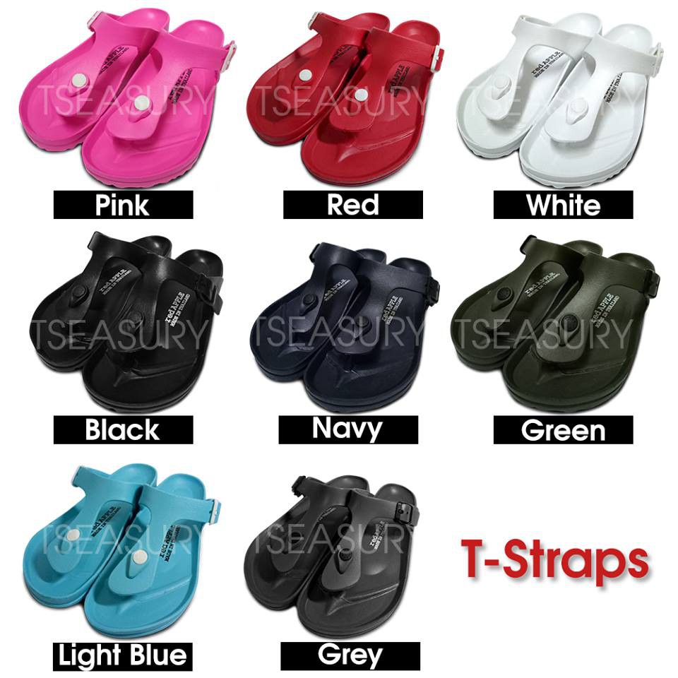 Unisex Red Apple T-Strap Sandal Shoes BG2565 DARK COLOUR