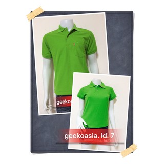 เสื้อโปโล Geeko ตรากวาง สีเขียวมะนาว