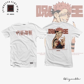 Jujutsu Kaisen - Yuji and Sukuna ฤดูร้อนแขนสั้นเสื้อยืดการ์ตูนญี่ปุ่นอะนิเมะหลวมป่าคู่รักชายและหญิงสามารถสวมใส่ได้