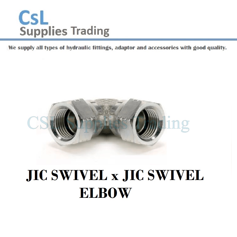 A5JJ JIC SWIVEL x JIC SWIVEL อะแดปเตอร์ ELBOW