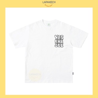 Y.E.S C-logo Tee white/black/yellow/blue