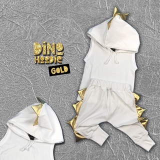 เสื้อset Dino Hoodie Glod(PB320)