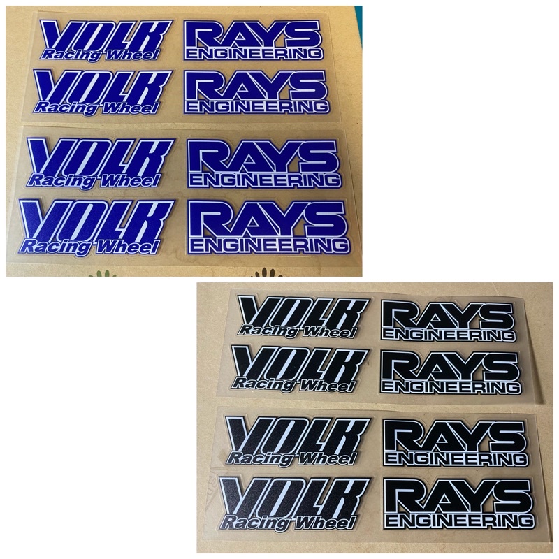 สติ๊กเกอร์ Sportrim VOLK รังสี TE37 1 ชุด VOLK Rays sportrims Rays พิมพ์สติกเกอร์กีฬาขอบ 14 / 15 / 1