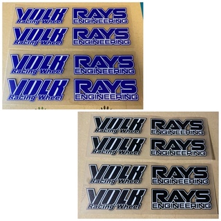 สติกเกอร์ พิมพ์ลาย VOLK Rays TE37 14 15 16 17 18 นิ้ว สําหรับติดตกแต่งขอบล้อรถยนต์ 1 ชุด