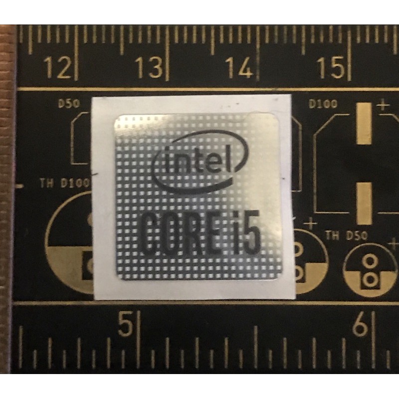 สติ๊กเกอร์โลโก้ สติ๊กเกอร์ intel Core i5 10th gen 2020 เดิม