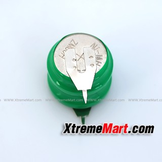 ถ่านกระดุมมีขา 2.4V 80mAh NI-MH Ni MH Battery V80H ชาร์จได้ มีขา Rechargeable Button Cell Battery for Clock memory