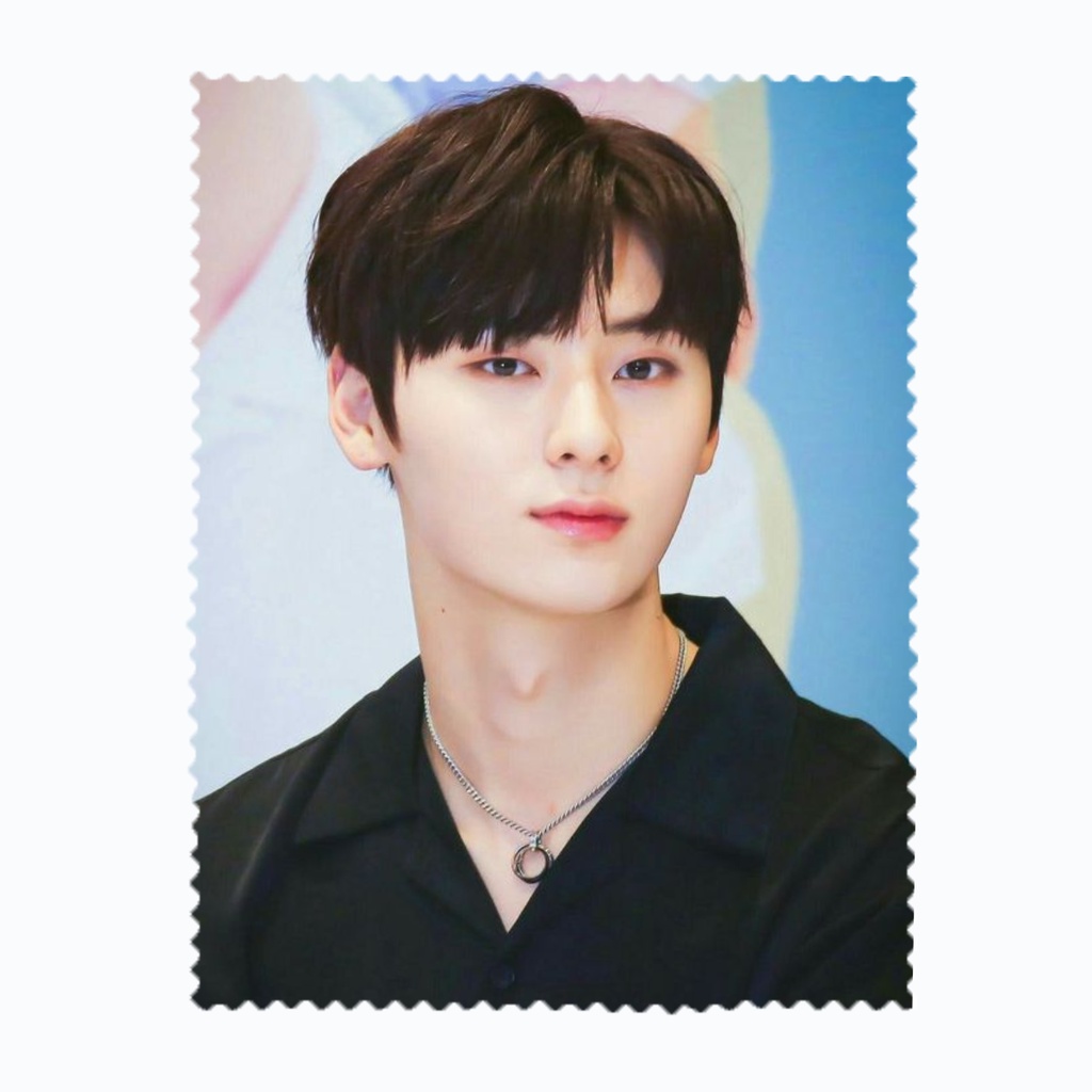 ผ้าเช็ดแว่นตา เช็ดเลนส์ ผ้าไมโครไฟเบอร์ นักร้องเกาหลี K-pop ฮวัง มิน-ฮย็อน Hwang MinHyun wanna one N