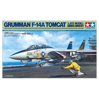 [Tamiya] 1/48 : Grumman(R) F-14A Tomcat(TM) (Late Model) Carrier Launch Set  [TA 61122]