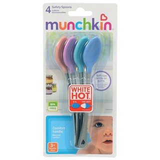 Munchkin : MNK42448 ชุดช้อนเด็ก White Hot Safety Spoons 4pk.