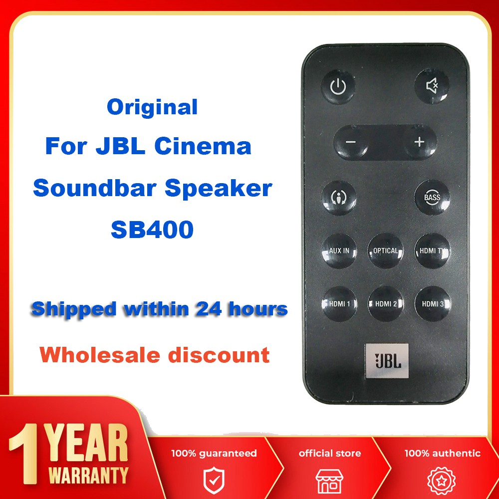 1 รีโมทคอนโทรลสําหรับ JBL Cinema Soundbar ลําโพงระบบสําหรับ SB400 Sound Bar 433 MHz Fernbedienung