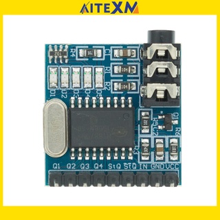 MT8870 DTMF โมดูลถอดรหัสเสียงโมดูลโทรศัพท์ถอดรหัสคำพูดโมดูลบอร์ดเสียงตัวบ่งชี้ LED พร้อมหมุด