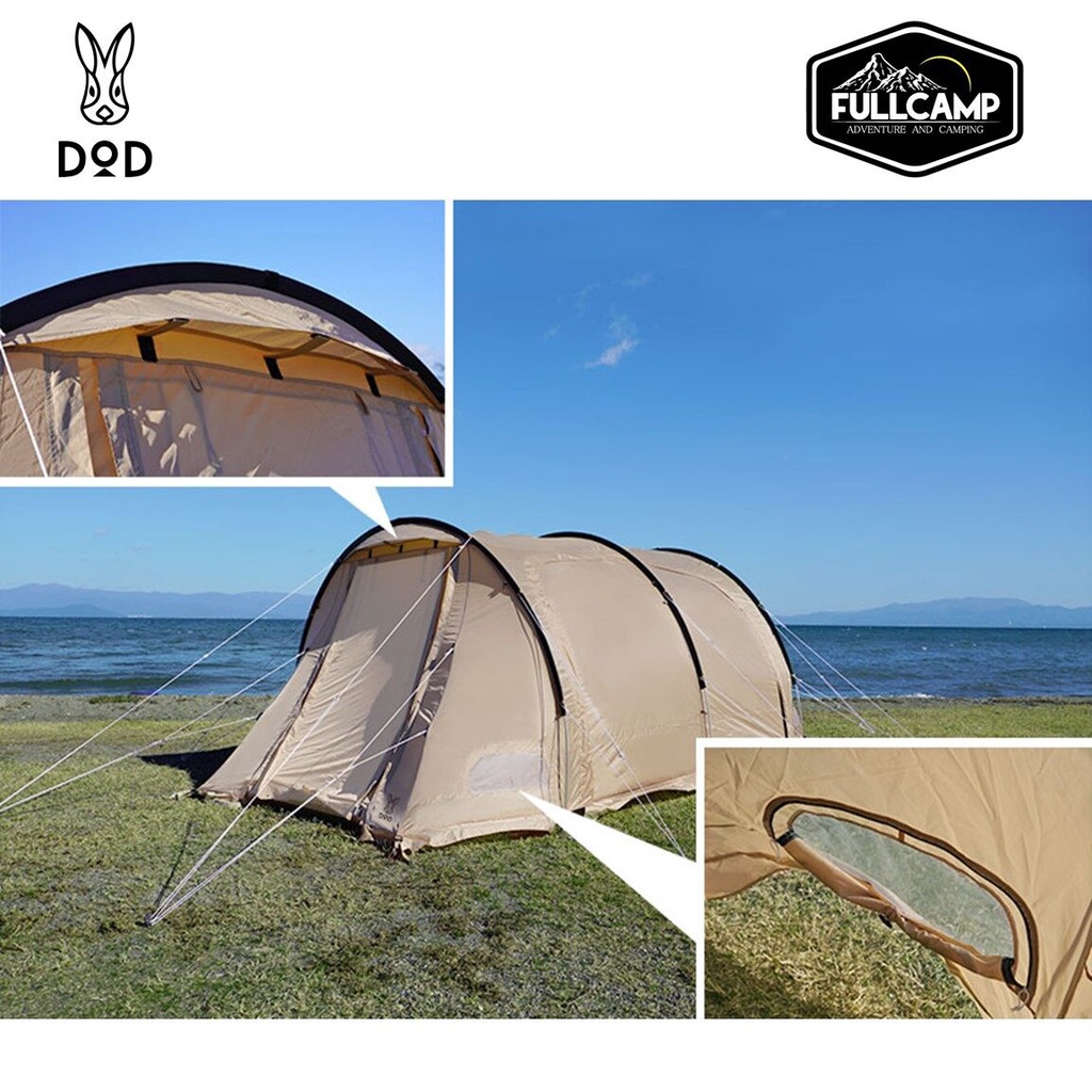 DoD Kamaboko Tent 3 (S) เต็นท์ทรงอุโมงค์ เต็นท์แคมปปิ้ง สำหรับ 3 