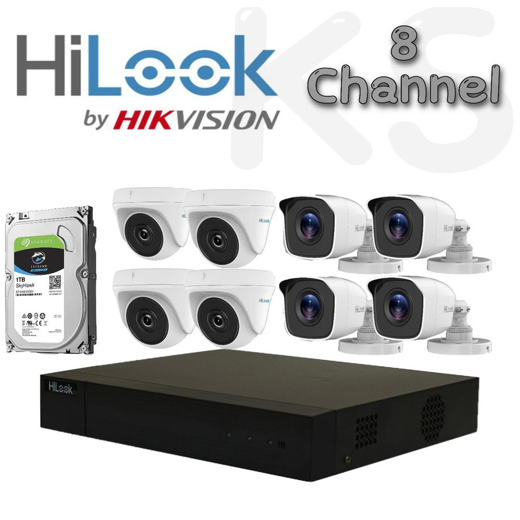HILOOK REC DVR-208G-M1 8CH 1HDD 1080P - KSW (6931847171032/110099/6954273688400/6954273688417)