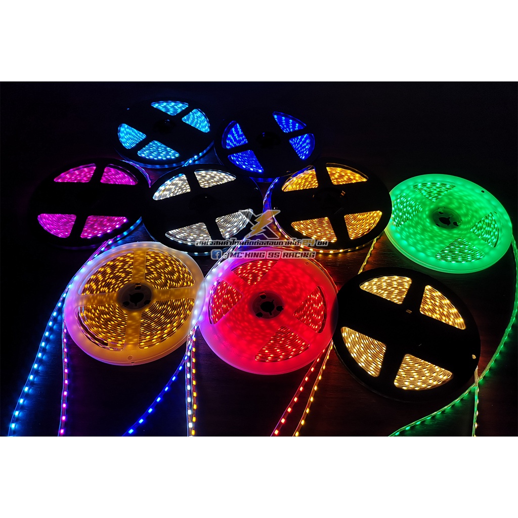 ไฟเส้นมะรุม 12 V ความยาว 5 เมตร LED มี 9 สี ให้เลือก