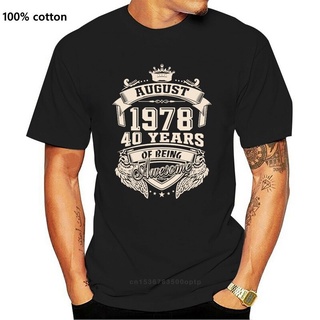 พร้อมส่ง เสื้อยืดแขนสั้น ผ้าฝ้าย พิมพ์ลาย Born In November 1978 40 Years Of Being หลากสี สําหรับผู้ชายS-5XL