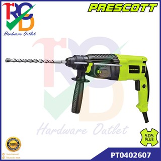 PRESCOTT สว่านโรตารี่ 3 ระบบ SDS-Plus 26mm. 750w. รุ่น PT0402607