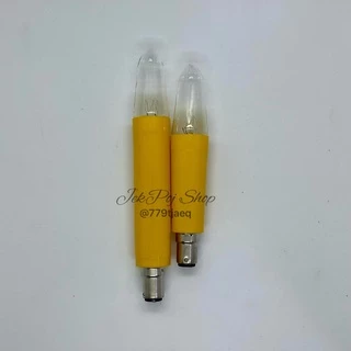 หลอดเทียนไฟฟ้า หลอดอะไหล่เชิงเทียน ขั้ว B15 แบบสั้น ยาว เต้น มีลายมังกรเต้น LED มี 2 สี เหลือง แดง