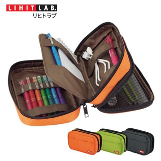 กระเป๋าดินสอจัดระเบียบไซส์ M (LIHIT Book Type Pen Case Double)