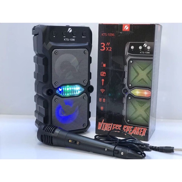 XSHOP KTS-1096 ลำโพงบลูทูธเอนกประสงค์ มีแบตในตัว ลำโพง 2ดอก เสียงดี พกพาสะดวก