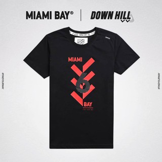 Miami Bay เสื้อยืดชาย รุ่น Downhill สีดำ