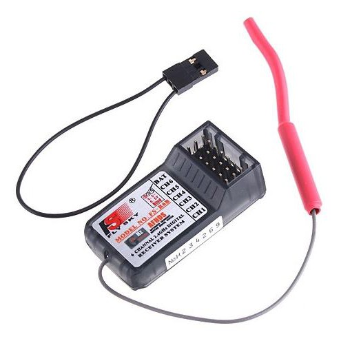 ีัรีซีฟ FS-R6B Fly Sky 6CH 2.4 GHz FS-i6/FS-i10/FS-GT2E/FS-GT2G/FS-T4B/FS-T6/FS-TH9X/FS-GT2/FS-GT3B/