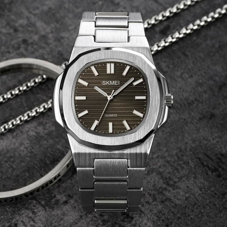 iwatch นาฬิกา casio SKMEI 1794 นาฬิกาข้อมือผู้ชาย สายสแตนเลส ทรงปาเต๊ะ กันน้ำ ของแท้ 100%