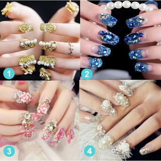 เคล็ดลับแฟชั่น Rhinestones มินิเคลือบเงาเล็บตกแต่งเล็บทำเล็บมือ DIY