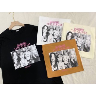 เสื้อโอเวอร์ไซต์ สกรีนลาย Black pink