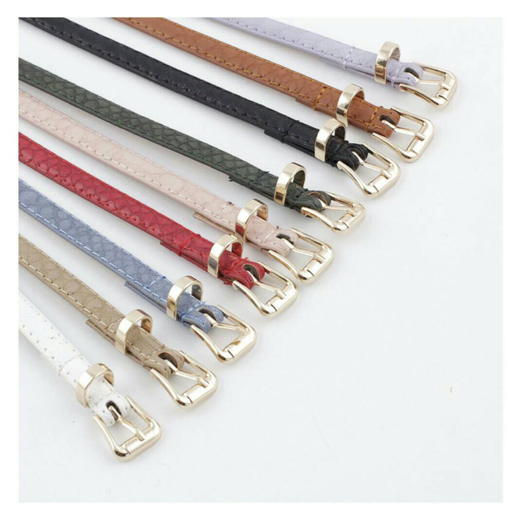 พร้อมส่งจ้าา   เข็มขัดผู้หญิง หนัง PU ลายงู  เส้นเล็ก จับแมทกับกางเกง กระโปรง ได้หมดเลยจ้าาา ใส่สวยราคาแสนเบาค่ะ