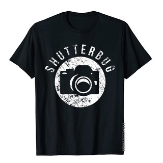 ถูกสุดๆเสื้อยืดท็อป ผ้าฝ้าย พิมพ์ลาย Shutterbug เหมาะกับของขวัญ สําหรับถ่ายภาพ