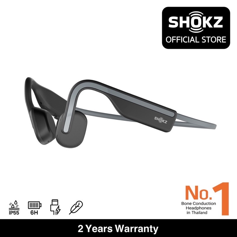 Aftershokz OpenMove หูฟังไร้สายเปิดกระดูก ขาว/ชมพู/ฟ้า/เทา