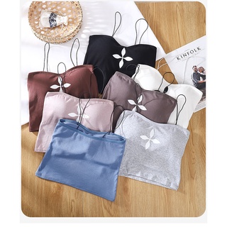 สินค้าพร้อมส่งจากไทย💥LoveIs Bra💥 (N599) เสื้อครอปสายเดี่ยว  ผ้านุ่มใส่สบาย