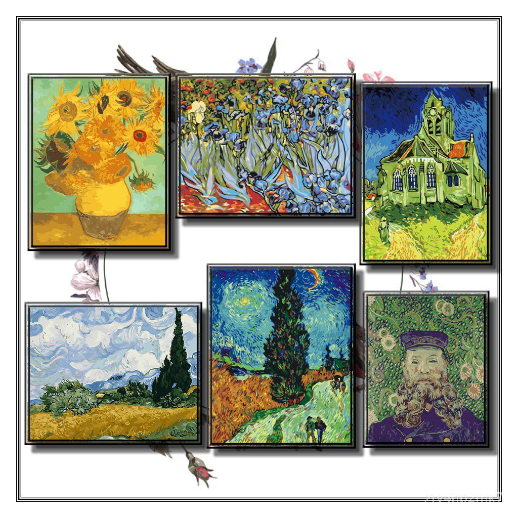 4050Cm Diy Digital Oil Painting Paint By Numbers On Canvas Vincent Van ...