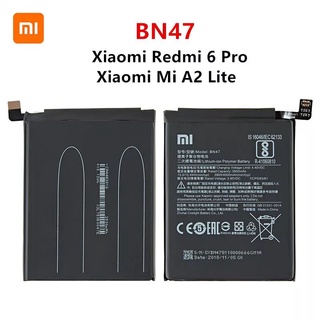 Xiao Mi BN47 4000MAh แบตเตอรี่สำหรับ Xiaomi Mi A2 Lite/Xiaomi Redmi 6 Pro BN47แบตเตอรี่