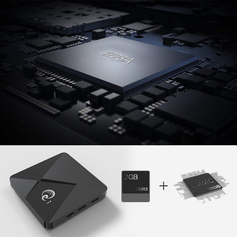 MINI Q1 Smart TV BOX Android 10.1 Youtube 2GB 16GB Rockchip RK3328 Quad ...