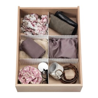 HOFTA ที่แบ่งช่องในลิ้นชัก/3ชิ้น Divider for drawer 74*14 cm (ขาว)