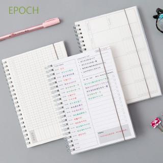 EPOCH A5 Monthly Weekly Plan Daily Plan Spiral Notebook