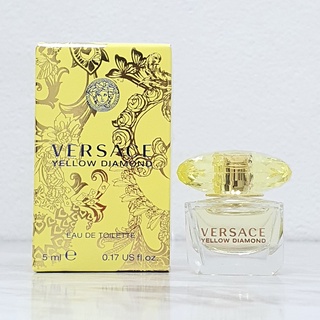 น้ำหอมจิ๋วมินิ Versace Yellow Diamond EDT5ml หัวแต้ม แยกจาก Set กล่องจะใหญ่จ้า