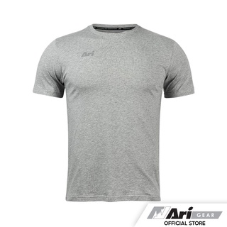 ARI ALLDAY PIMA COTTON TEE - GREY/GREY เสื้อยืด อาริ ออลเดย์ พีม่า สีเทา