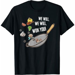 เสื้อยืด ลาย We Will Wok You สไตล์วินเทจ สําหรับเชฟทําอาหารจีนS-5XL