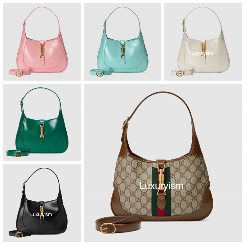 Gucci / แบบใหม่ / Jackie 1961 series กระเป๋าถือใบเล็ก / กระเป๋าสะพายผู้หญิง / กระเป๋าแฟชั่น / ของแท้ 100%