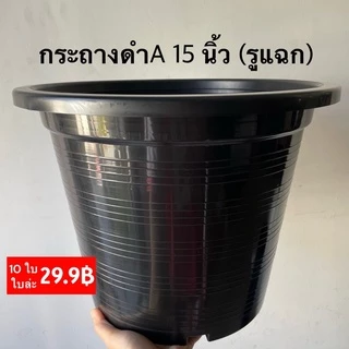 Little กระถางต้นไม้ 15 นิ้ว 10 ใบ สีดำ สีขาว สีอิฐ
