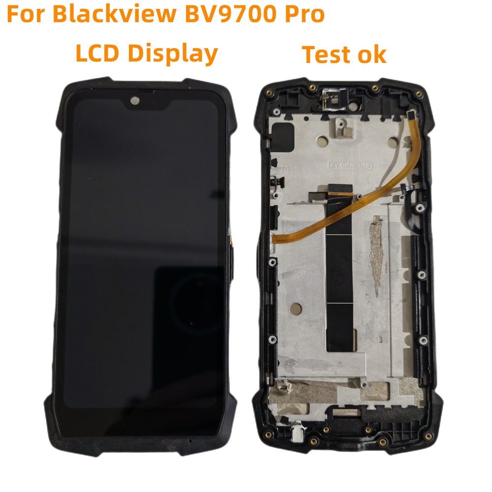 Used Original For Blackview BV9700 Pro LCD&Touch Screen Digitizer with frame BV9700Pro Display Modul