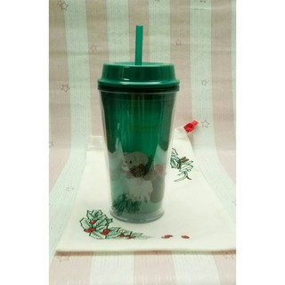 แก้ว Starbucks Holly Dog Cat Cold Cup 16Oz แถมถุงผ้า