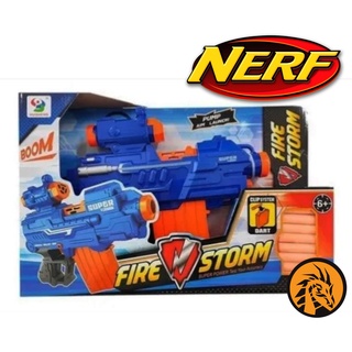 🔥พร้อมส่ง🔥ปืนเนิร์ฟ ปืนเนิฟ NERF Fire Storm เกรดพรีเมี่ยม ระบบ Automatic ใส่ถ่าน ยิงรัว ปลอดภัย ใช้กระสุนโฟมครับผม❤