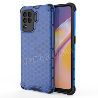 เคสโทรศัพท์มือถือ พลาสติก TPU ใส กันกระแทก ลายรังผึ้ง สําหรับ OPPO Reno5 F Reno 5 Pro Reno5F Reno5 Pro